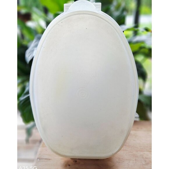 Tupperware Roast Flavor Saver Oval Container White Plastic Made In USA - Picture 1 of 7
